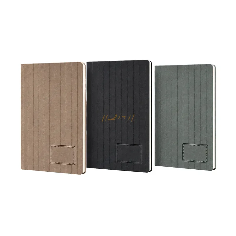 Vertical Stripe PU Hardcover Diary
