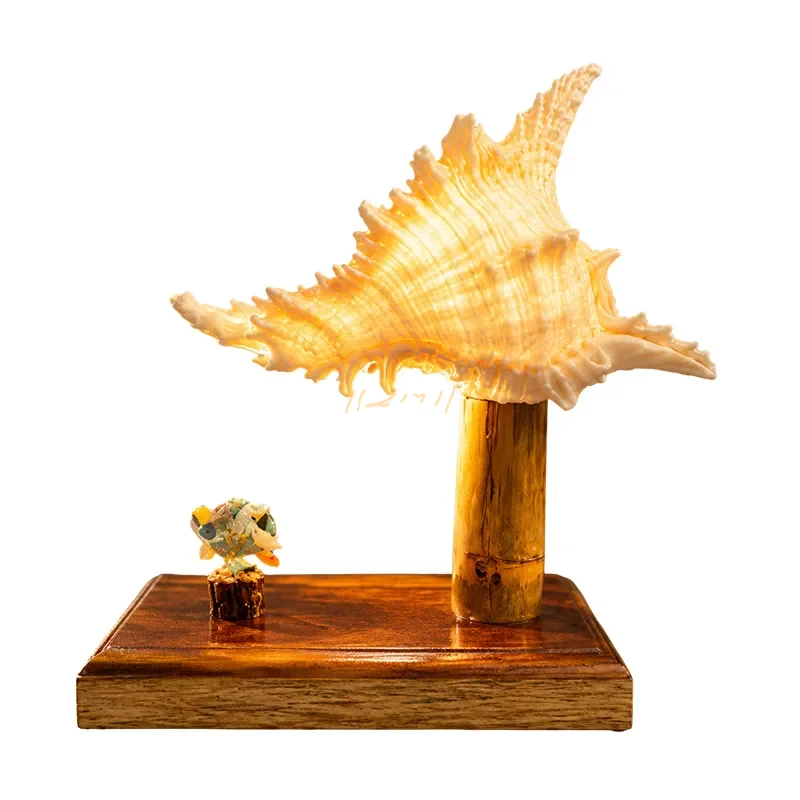 Coastal Jewel Artisan Sea Shell Table Lamp