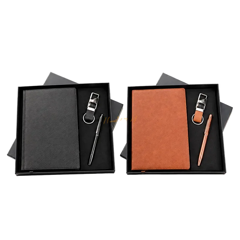 Executive A5 Notebook, Pen & Keychain Gift Set