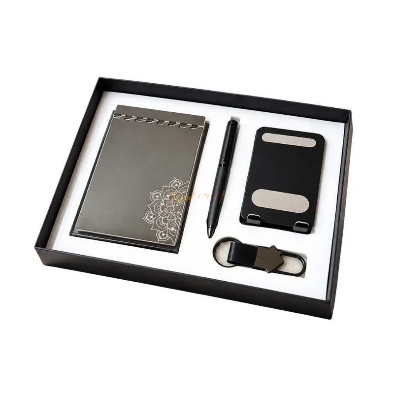 Steel 4-Piece Corporate Desk Gift Set