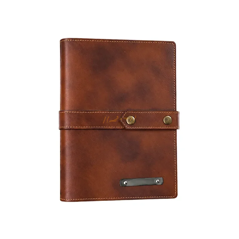 Vegan Leather Diary with Strap Closure