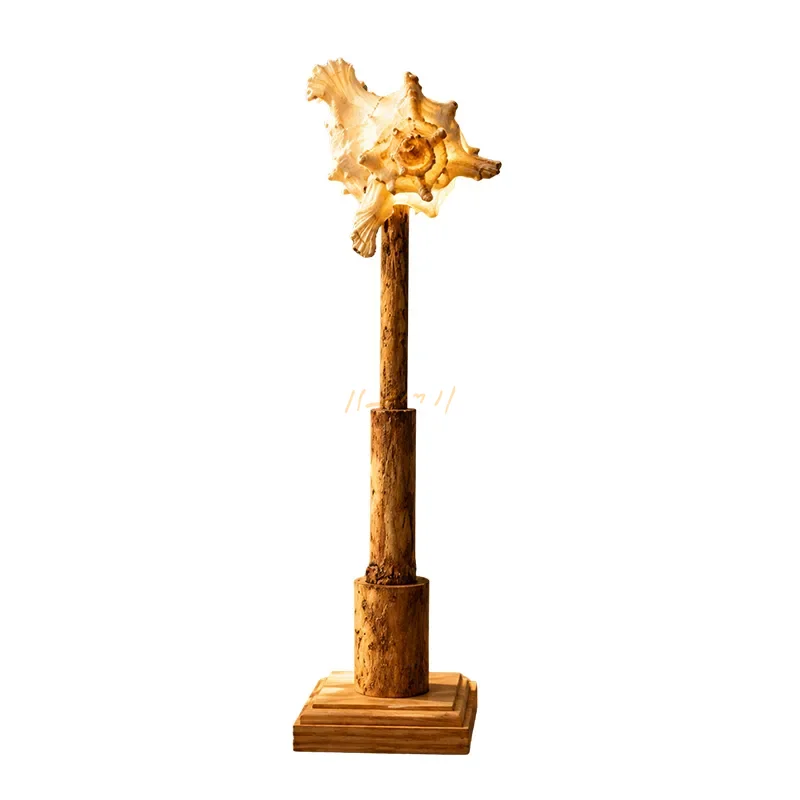 Coastal Beacon Tower Sea Shell Table Lamp