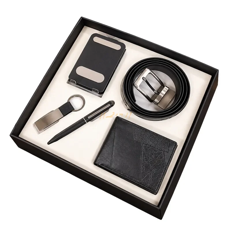 Corporate Gift Set with Belt, Wallet & Desk Essentials