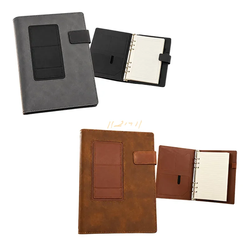 Executive Magnetic-Closure Promotional Diary with Mobile Stand