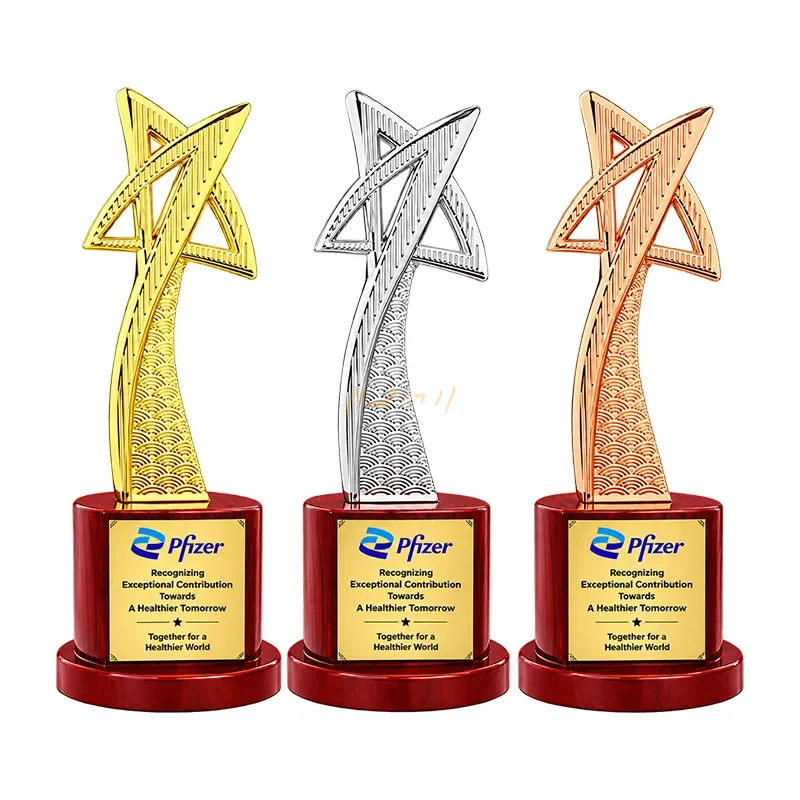 Rising Star Corporate Metal Trophy