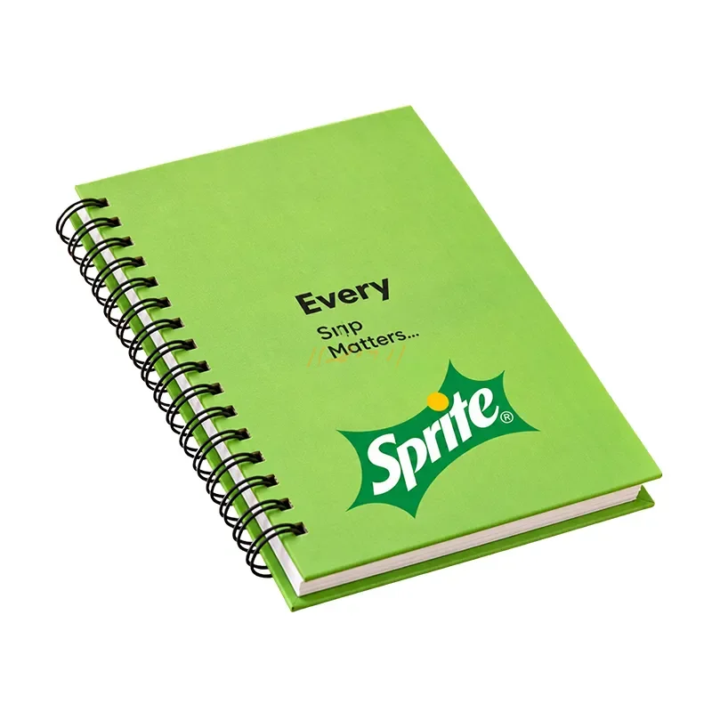 PowerNote A5 Hard Cover Wiro Diary with Custom UV Branding