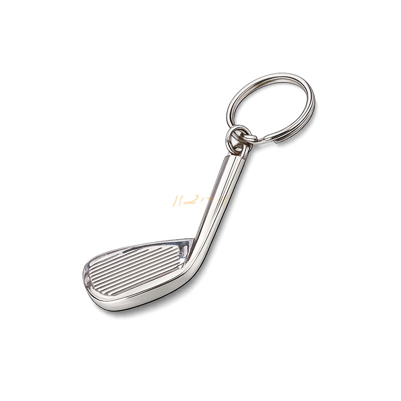 Golf Club Metal Keychain