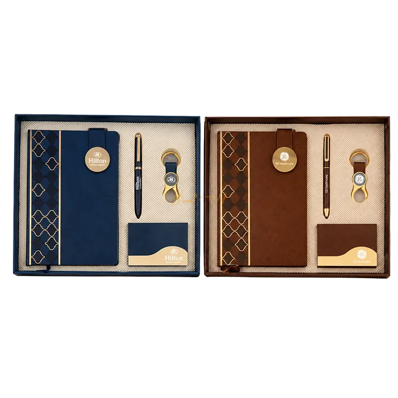The Regal Crest Quartet – Notebook, Pen, Keychain & Card Holder Gift Set