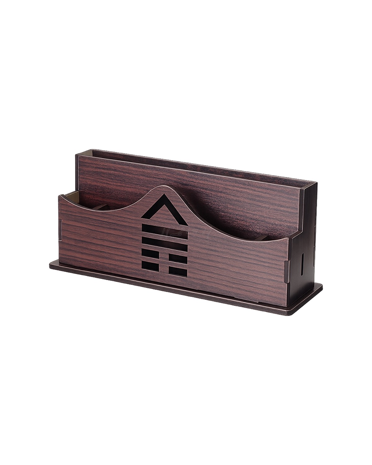 Wooden Executive Pen Stand & Business Card Holder