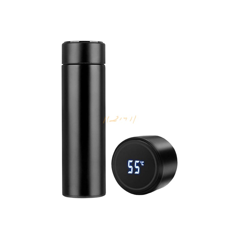 Smart LED Temperature-Display Stainless-Steel Water Bottle