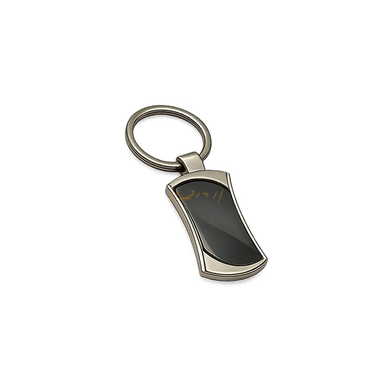Curved Metal Keychain