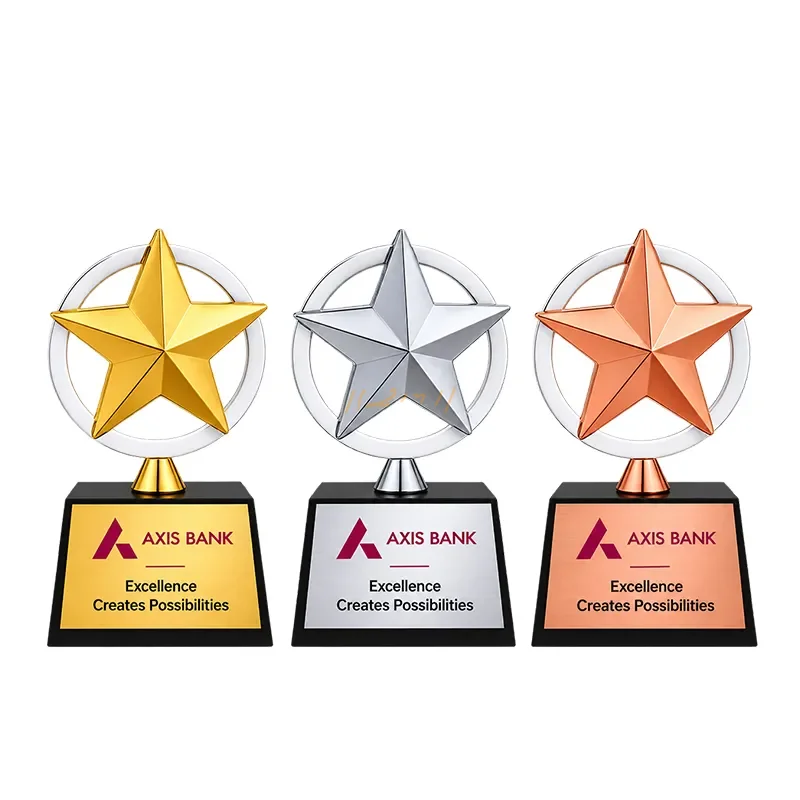 Signature Star Metal Corporate Recognition Trophy