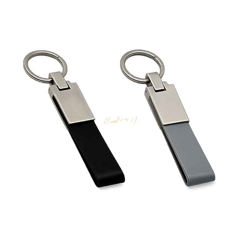 Long-Loop Metal Keychain