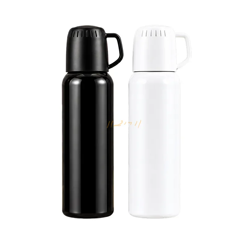 1 Litre Stainless Steel Vacuum Bottle with Cup Lid