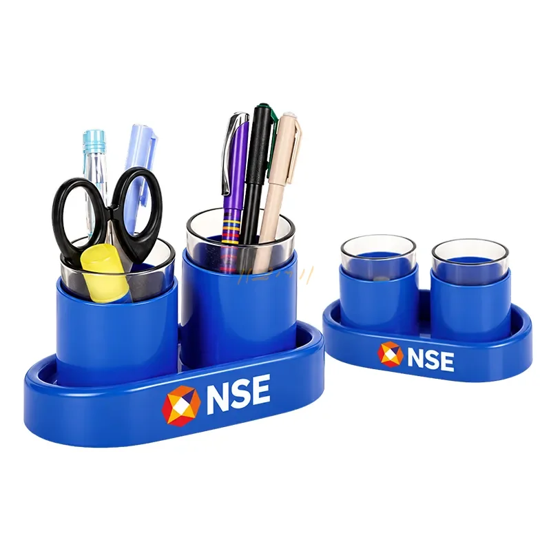 DuoGlass Prestige - Two-Glass Pen Stand & Executive Desk Organizer