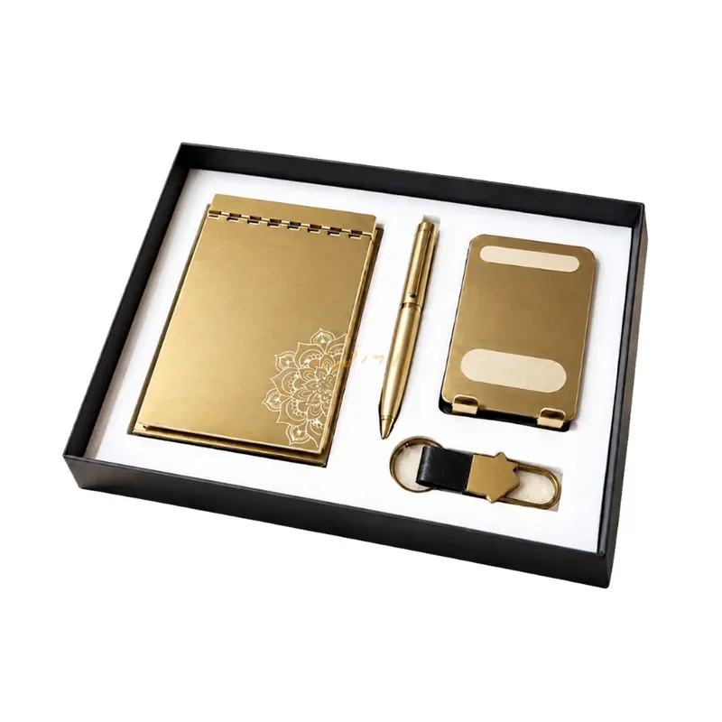 Gold 6-Piece Corporate Desk Gift Set