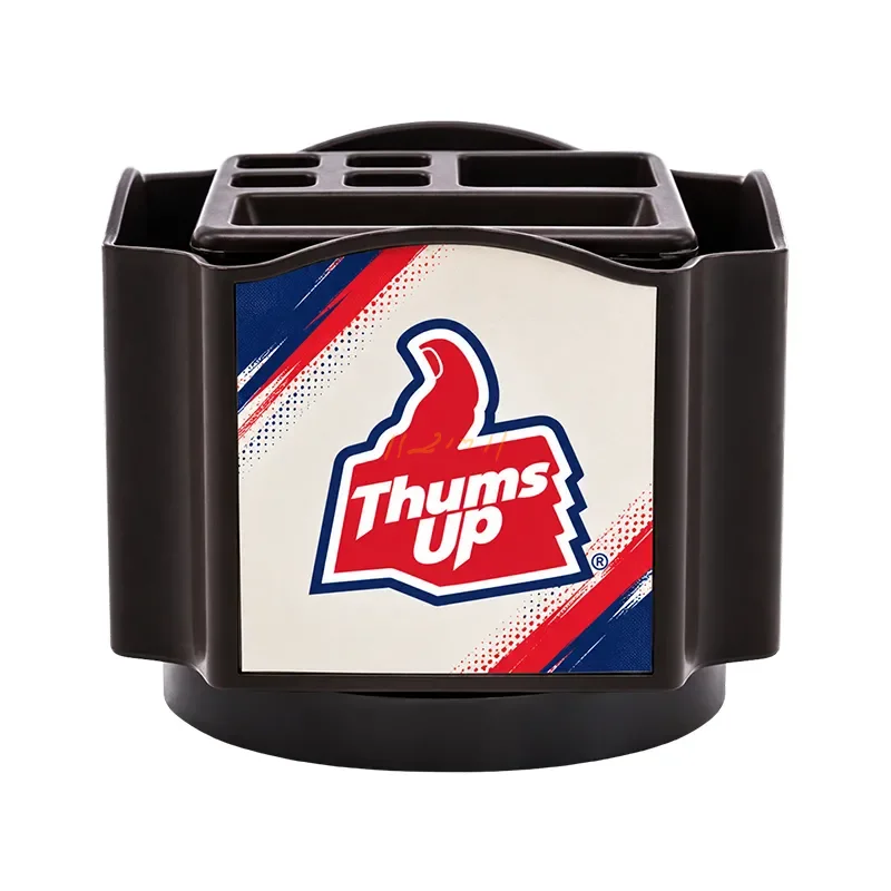 BrandCarousel Pro – 360° Revolving Pen Stand with Dual Mobile Holder