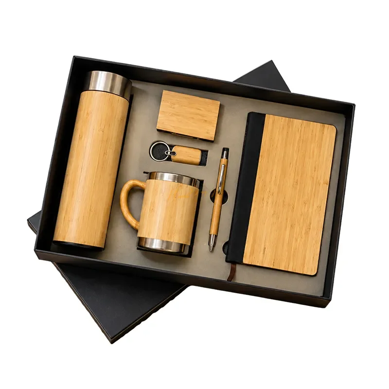 6-Piece Eco-Friendly Bamboo Corporate Gift Set