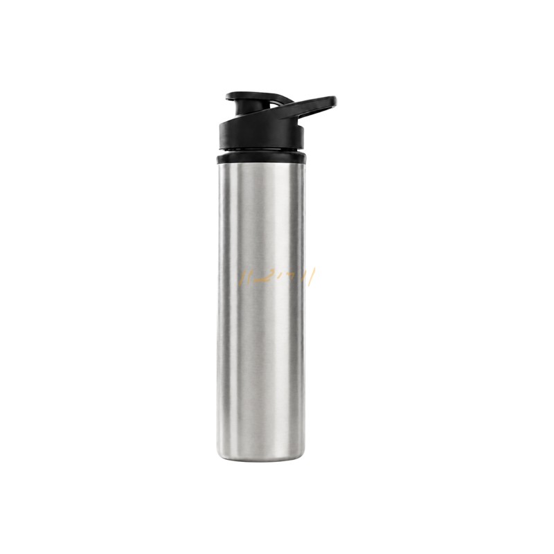 900ml Silver Stainless-Steel Sipper Water Bottle