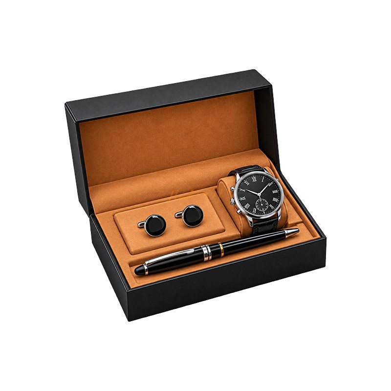 Executive Signature 3-in-1 Watch, Pen & Cufflinks Gift Set