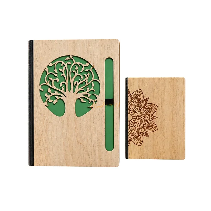 Wooden Finish Diary with Custom Branding