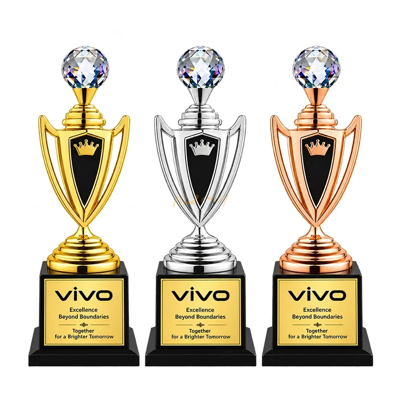Crown Cup Corporate Metal Trophy