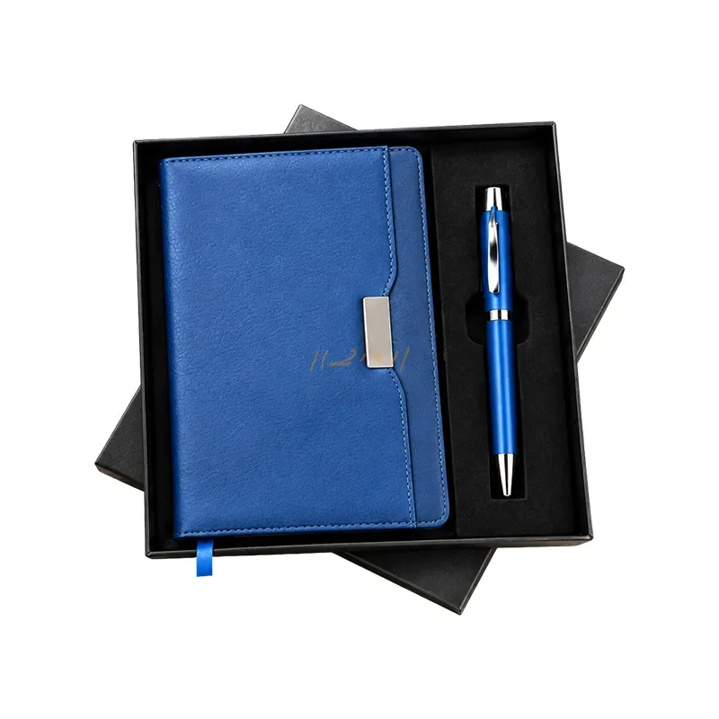 Executive Blue A5 Notebook & Metal Pen Gift Set