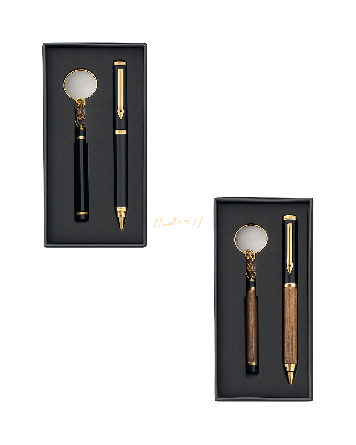 Royal Black & Wood Executive Duo