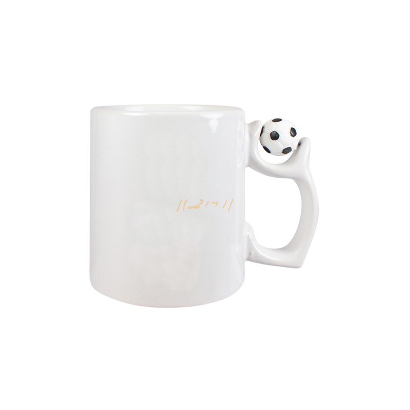Football-Handle Sublimation Ceramic Mug