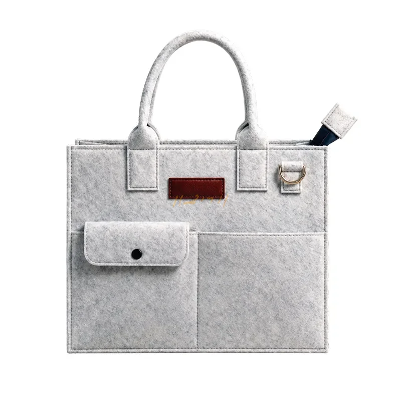 Custom-Branded Felt Portfolio Sling Bag