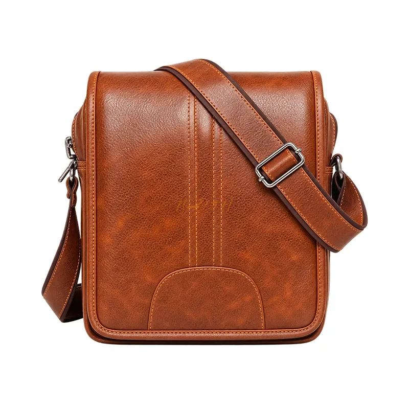 Executive Leather Crossbody Shoulder Bag for Men