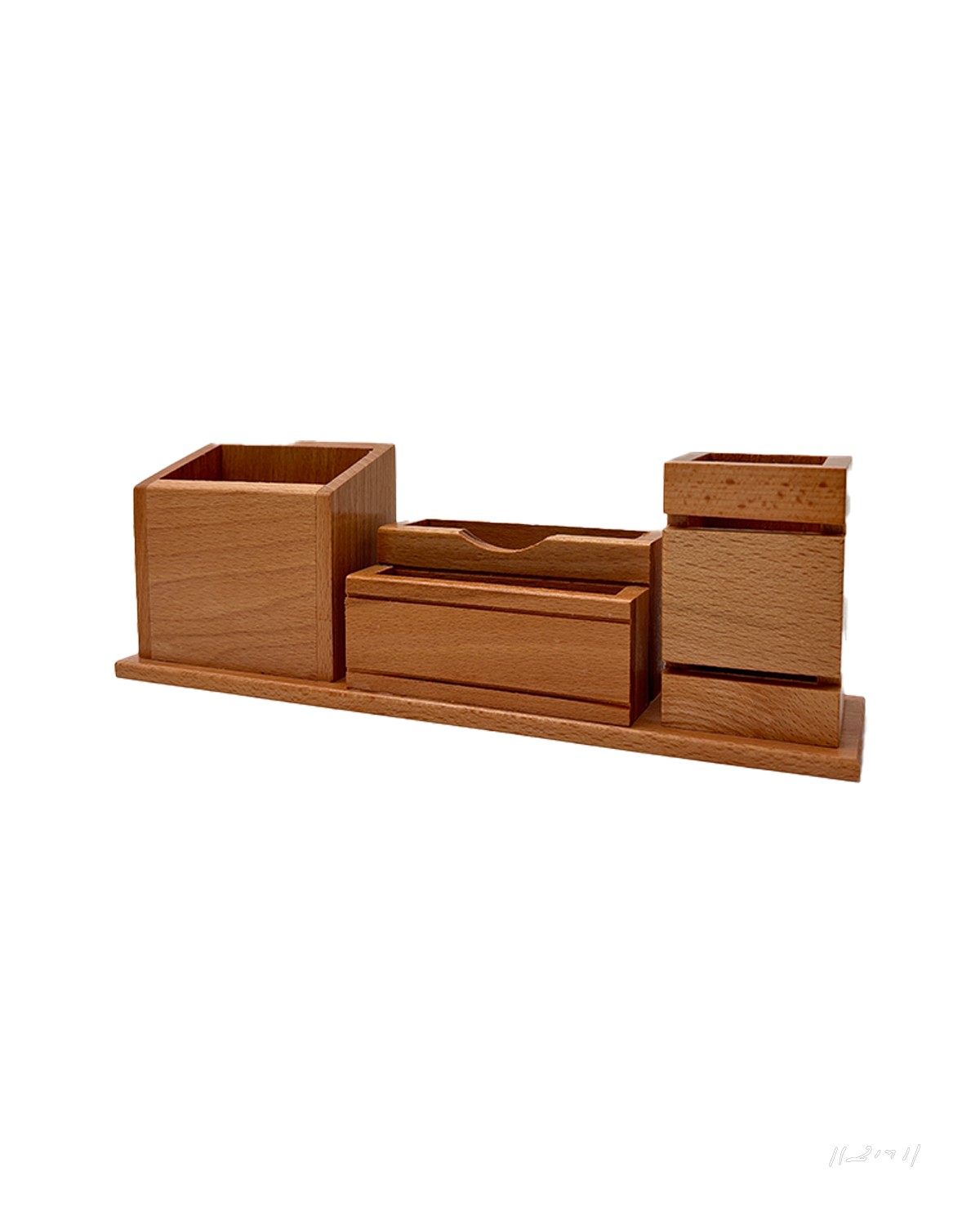 Wooden Executive Pen Stand with Mobile Holder