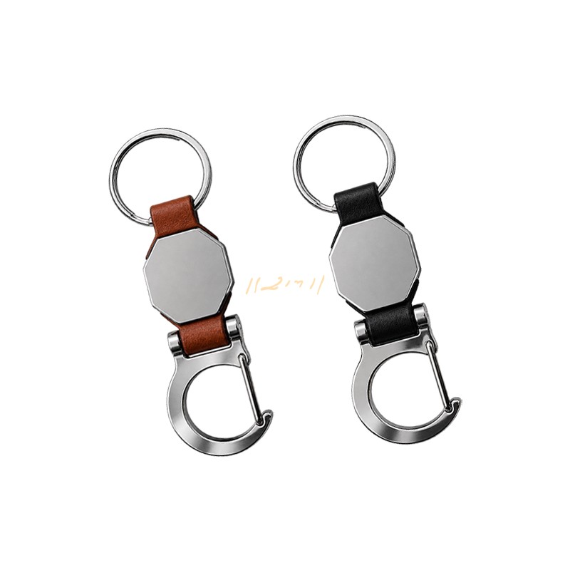 Premium Dual-Function Metal Hook Keychain