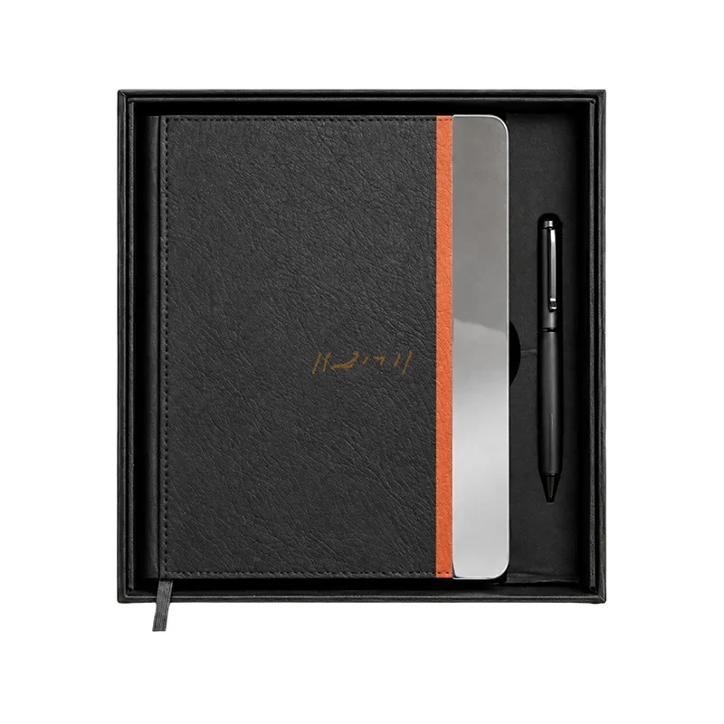 A5 Thermal PU Diary and Pen Gift Set