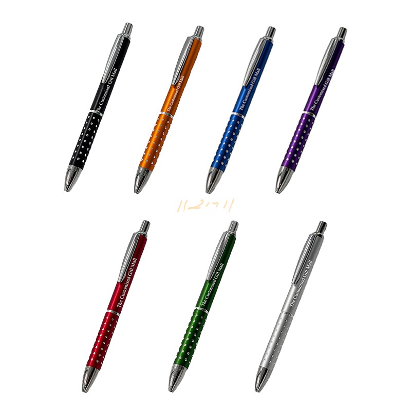 Dotted Grip Metal Ball Pen