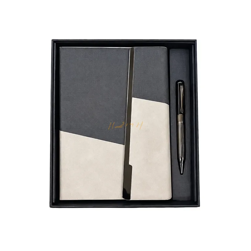 A5 Thermal PU Hard Cover Diary and Pen Set